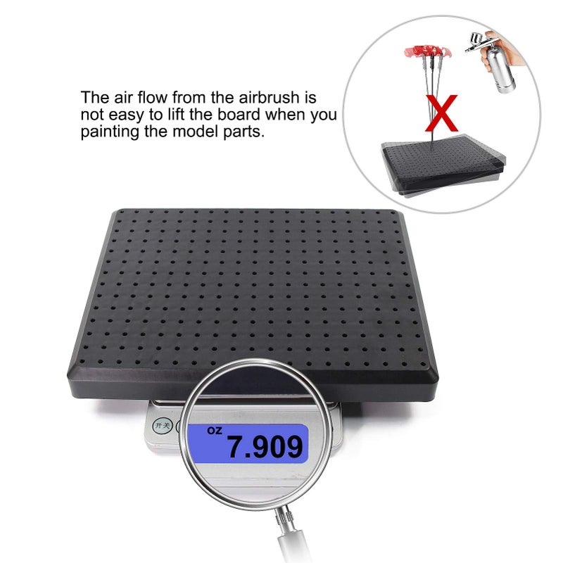 Evemodel GJJC19B Painting Stand Big Base 14 x 19 Holes and 20pcs Alligator Clip Stick Set Modeling Tools for Airbrush Hobby Model Parts New - Image 5